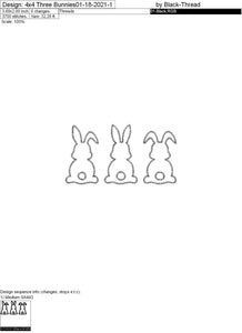 Bunnies - group of 3